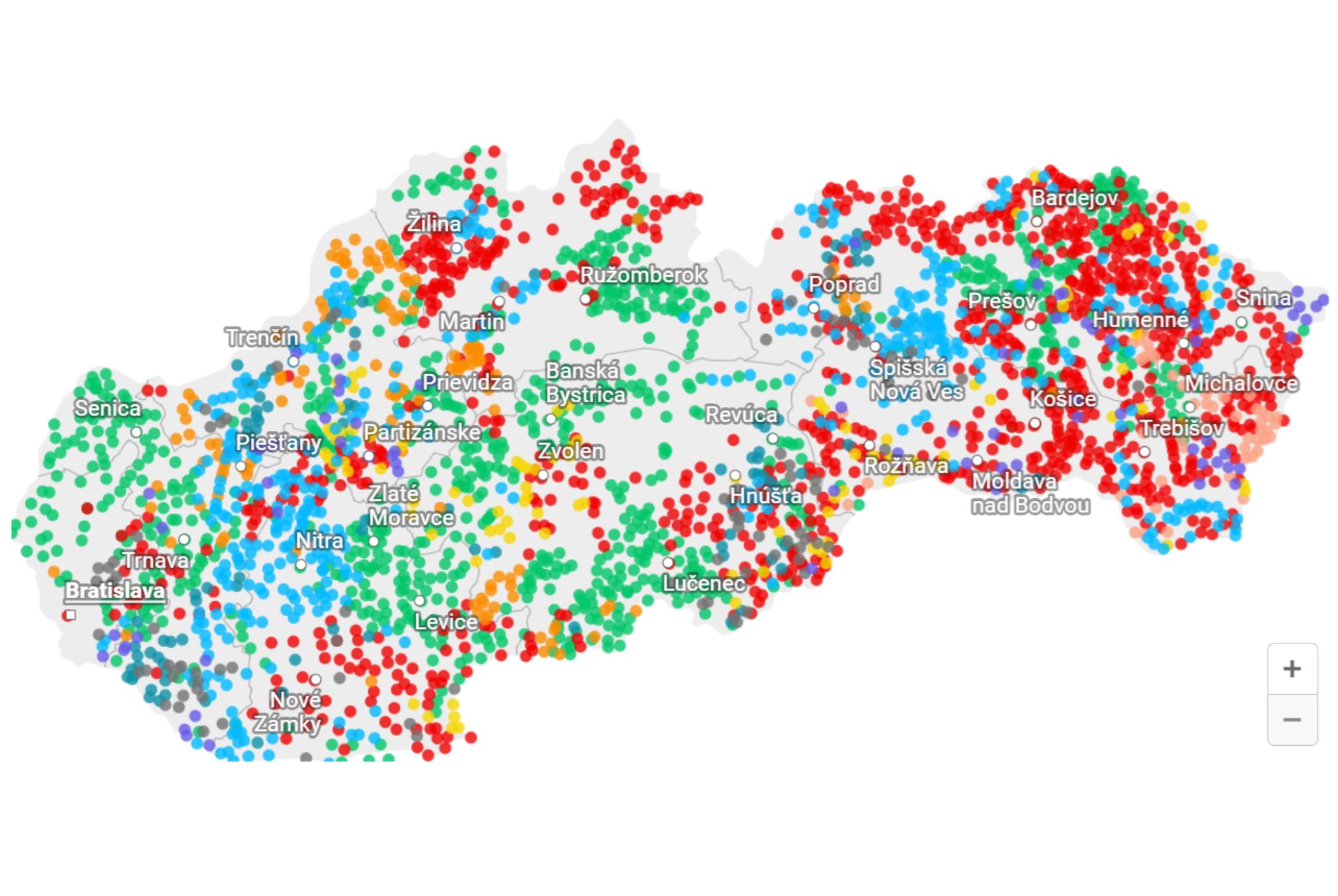 Pozrite si, kto u vás financuje triedený zber odpadu. Ako si OZV delia mestá a obce (+mapa)